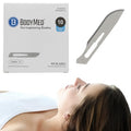 BodyMed Dermaplaning Blades #10 in Carbon Steel, 100 PCS - Disposable, Individually wrapped, Sterile Scalpel Blades for Estheticians, Facial Exfoliation, Hair Removal, Skin Care, Surgical & Podiatry