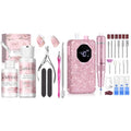 SAVILAND Professional Nail Drill 40000 RPM & Cuticle Remover and Cuticle Oil: Portable Diamond Nail Drill Kit Rechargeable 4000 mAh Electric Nail File with Ceramic Nail Drill Bits