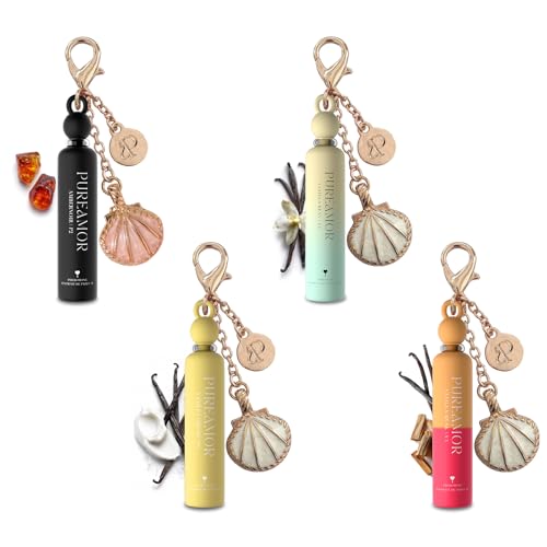 Vanilla Lover Pheromone Perfume Set - 4 Mini 30% High Concentration Keychain