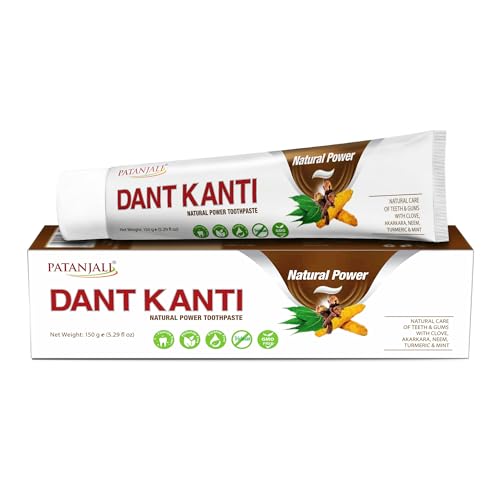 Herbal Fluoride-Free Toothpaste with Neem Clove Babool - Natural Oral Care Pack of 6