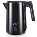 YPJKR Electric Kettle 1.0L, 1200W, 7 Temp Settings, Black – Keep Warm 4H