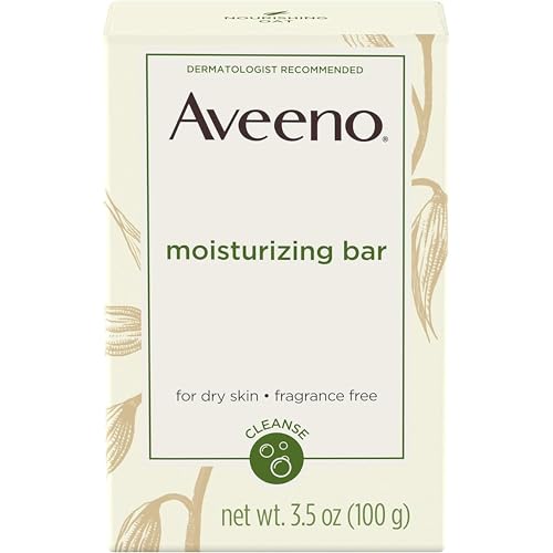 Aveeno Unscented Moisturizing Bar with Colloidal Oatmeal - 4 Oz, Pack of 5