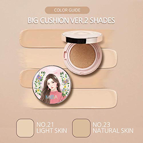 MIBA Ion Calcium Foundation Cushion No 23 0.88 Fl Oz Long Lasting Dewy Skin
