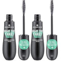 essence | What the Fake! Volumizing & Lengthening Fiber Mascara | Paraben Free | Cruelty Free (Pack of 2)
