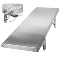 36" x 18" Folding Concession Shelf for Kitchen, Food Truck, Garage - Stainless Steel