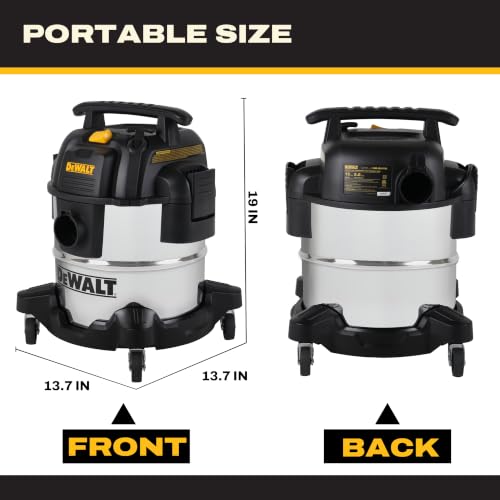 DeWalt DXV05S 5-Gallon Wet Dry Shop Vacuum with Blower, 4 Peak HP