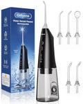 Onlyone Portable Water Flosser Black - 3 Settings, 5 Tips for Oral Care