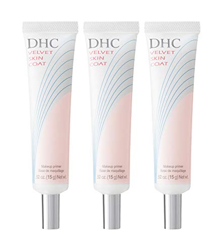 DHC Velvet Skin Coat Primer - Oil Control & Mattifying Face Primer 0.52oz (3-Pack)