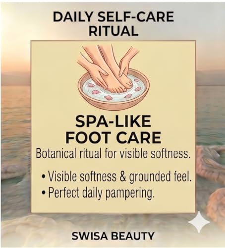 Dead Sea Botanical Foot Care Cream - Rich Moisturizer for Soft, Smooth Skin with Aloe Vera & Eucalyptus