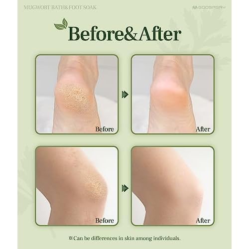 Monage Korean Organic Mugwort Bath and Foot Soak (10 Pack) Natural Home Spa Therapy with Traditional Korean Healing Properties and Relaxation Benefits, Skin Soothing, Muscle Relief, Korean Skin Care