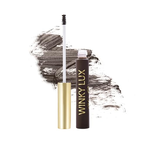 Winky Lux Uni-Brow Tinted Brow Gel ? Eyebrow Gel & Brow Mascara for Natural Shaping, Lasting Hold, No Sticky Feel, Brow Tint in Universal Black