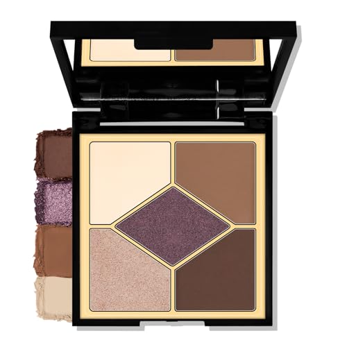 6 Pcs Shimmery Eyeshadow Highlights Pen Set with Brush and Blendable Cream Eye Shadow Stick for Women Eye Makeup Gift