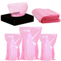 Disposable Pink Tattoo Bottle Bags 500PCS for 250/500ml Wash Bottles - Safe & Leakproof