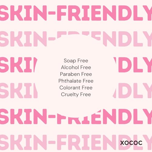 XOCOC Strawberry Milk Body Wash 33.8 fl oz | Moisturizing, pH-Balanced Shower Gel