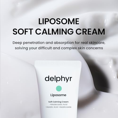 Liposome Soft Calming Cream, Centella Asiatica TECA Moisturizer for Sensitive Skin, Skin Protection and Soother, Korean Skincare for Trouble Care (2.70 fl. oz, 80ml)