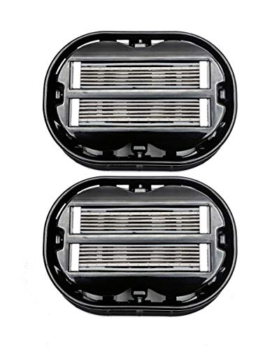 2 Pack OmniShaver Bald Head & Body Razor - Black, Self-Cleaning, Fast Shave