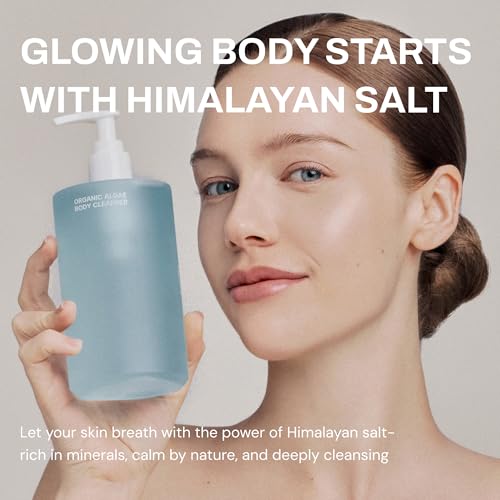 Organic Algae Body Cleanser 16.6 Fl Oz - Contouring & Refreshing Korean Skin Care
