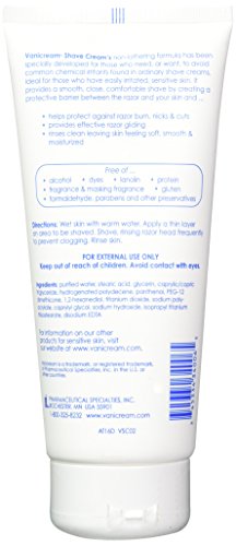 Vanicream Shave Cream for Sensitive Skin - 6 Oz Pack of 2, Soothes & Moisturizes