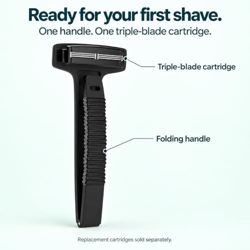Back Shaver for Men - 17-Inch Folding Handle & Triple Blade System