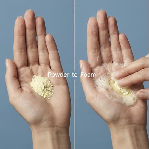 Gentle Face Cleanser Powder, Niacinamide Cleanser Face Wash for All Skin Types, Brightening Anti Aging Travel Face Wash, 98.8 Percent Natural, Made in France