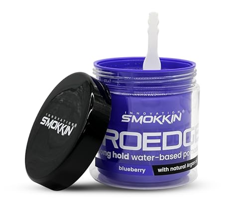 INNOVATION SMOKKIN Smokkin Pro Edge Hair Styling Gel Blueberry 16 fl oz - Strong Hold, Alcohol-Free, Water-Based Pomade for Men & Women