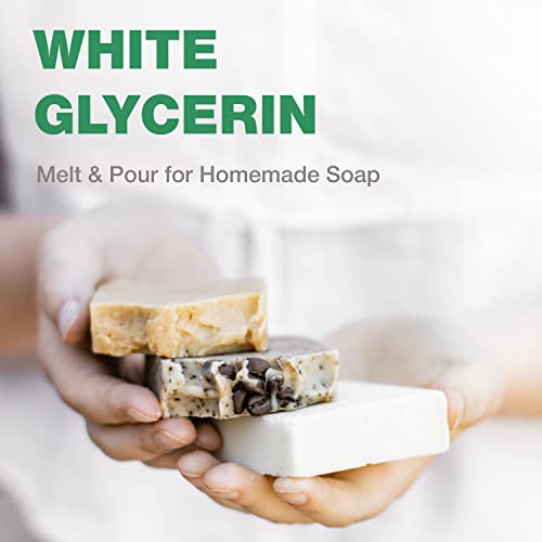 Vegetable-Based Glycerin Soap Base for DIY Handmade Soap - 16 Ounce, Sensitive Skin