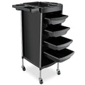 Salon Storage Cart with 6 Layers and Wheels - Hairdressing Trolley Organizer