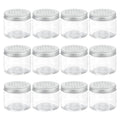 HARFINGTON 12 Pcs Empty Scent Beads Storage Container 5oz/150ml Air Freshener Tins Round Refillable Spice Containers Plastic Jars Sample for Travel Storage