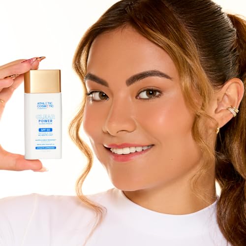 Broad Spectrum SPF 50 Sunscreen Gel - No White Cast, Water & Sweat Resistant, Fragrance-Free, Sport-Ready Face Sunblock