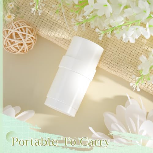 30ml White Deodorant Containers Set - Empty Travel Stick for Homemade Cosmetics