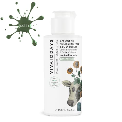 VIVAIODAYS Fragrance Free Apricot Oil Nourishing Face & Body Lotion