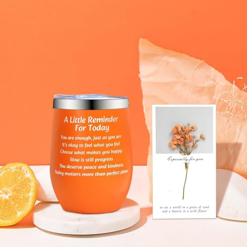 Self Care Gift Set for Women - Fall Spa Basket with Candle, Socks, Blanket & More - Orange Themed Relaxation Gifts - Standard