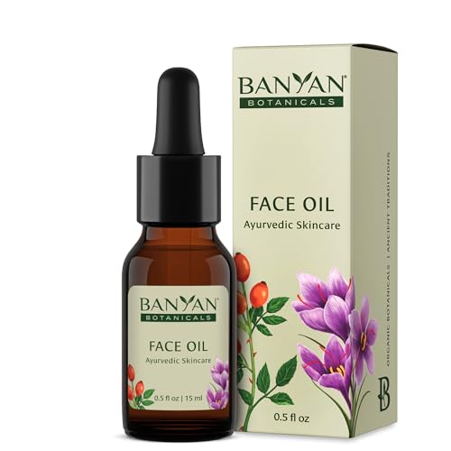 Banyan Botanicals Face Oil - Ayurvedic Rosehip & Jojoba Skin Serum, 0.5 oz