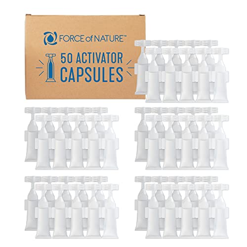 Force of Nature Cleaner & Disinfectant Capsule Refill - 50 Count (3ml) - Eco-Friendly, EPA Registered