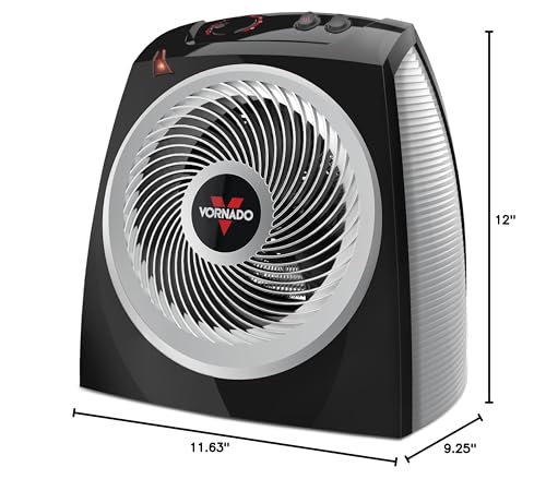 Vornado VH10 (2026) Space Heater with Adjustable Thermostat - Quiet Black