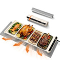 Off White 36x15 Inch Food Warming Mat with Child Lock & Fast Heat