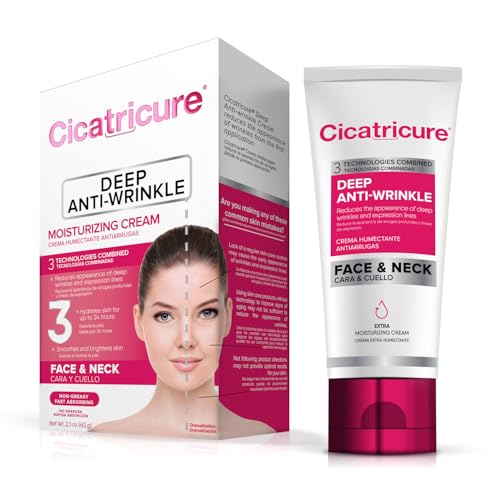 Cicatricure Deep Anti-Wrinkle Face & Neck Cream 2 Pack - Fast Results, Non-Greasy Moisturizer for Women