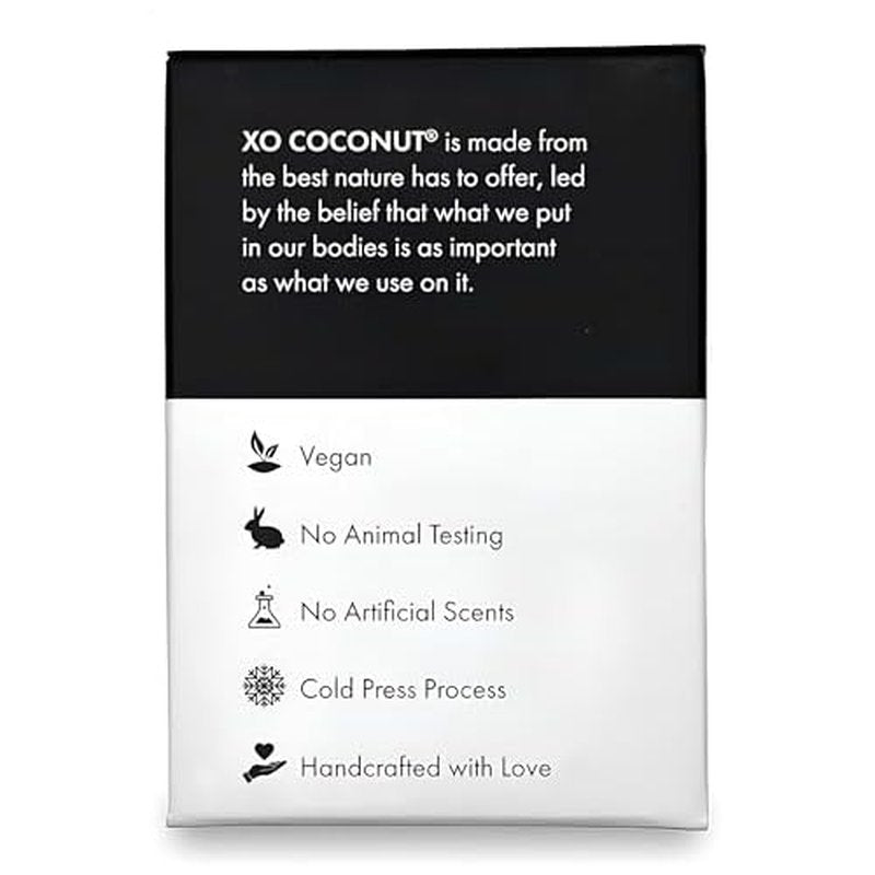 Coconut Oil Bar Soap Handcrafted Organic Natural Face Body Hands Vegan Unscented - 2 Bars, 4 Ounces Each