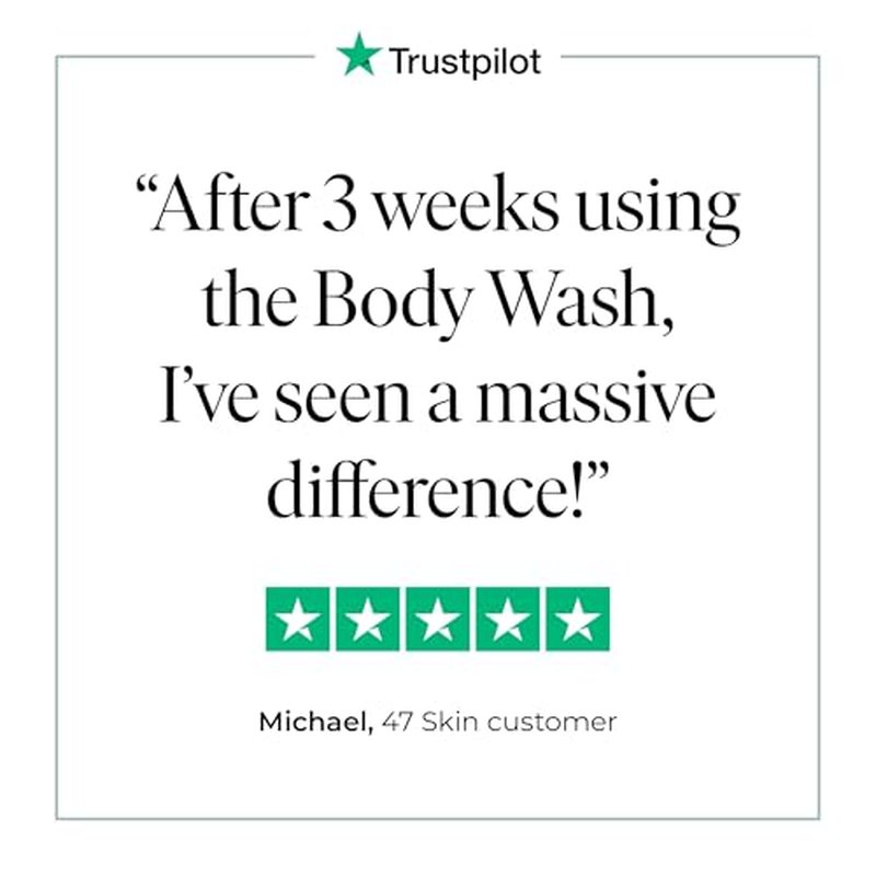 47 Skin Anti-blemish & scar repair Treatment Body Wash enriched with Silver Chitoderm for All Skin Types, Clear Skin Cleanser, 300ml
