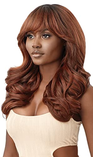 Outre Wigpop Synthetic Full Wig - JASMIYAH Hair, 20 Inch, Heat-Resistant - DR2/Chocolate Swirl