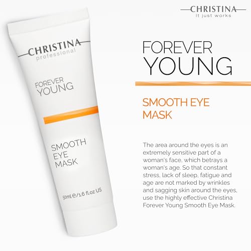 -CHRISTINA- Forever Young Smooth Eyes Facial Mask with Vitamin E | Anti-Aging Eye Care | Moisturizing Face Masks Skincare | Reduces Wrinkles | Rosacea Care | For Dry, Normal, Sensitive Skin 50ml
