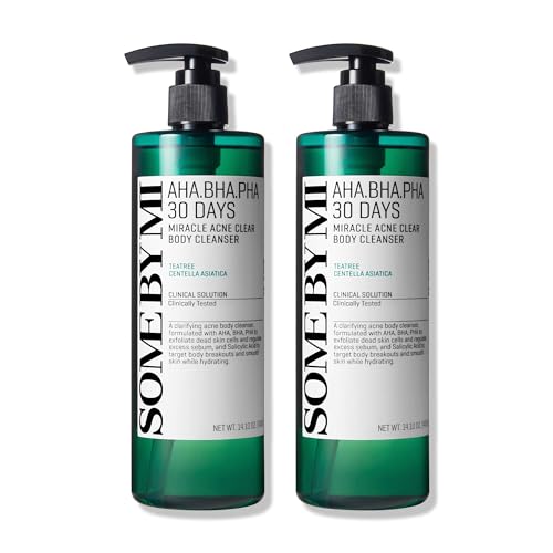 SOME BY MI AHA BHA PHA 30 Days Miracle Acne Clear Body Cleanser ? Pack of 2 ? Daily Exfoliating Tea Tree & Salicylic Acid Acne Body Wash ? Deep Cleanses Sebum, Oil & Impurities ? Korean Skin Care