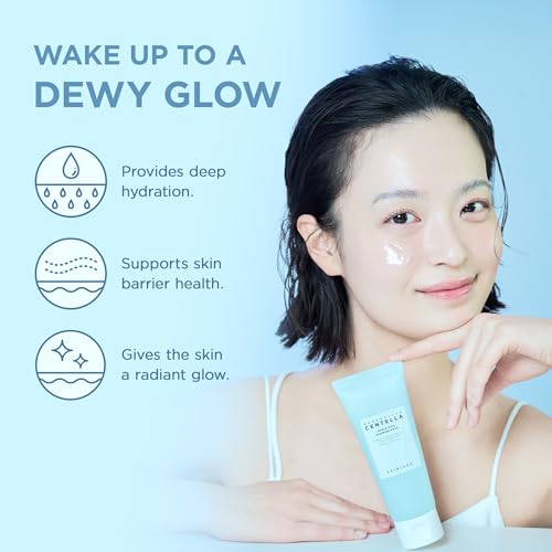 SKIN1004 Hyalu-CICA Sleeping Pack 3.38 fl.oz, 100ml Melatonin Hyaluronic Acid Centella Asiatica Extract Moist and Revitalization Multi Care Solutions