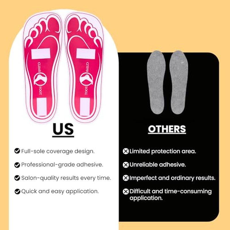 60Pairs(120Feets) Disposable Stick Spray Tanning Feet Pads Perfect for preventing spray tan solution,Deluxe & Hygienic Spray Tan Feet Pads-Ideal for Salons and Spas or Home,Easy to Apply
