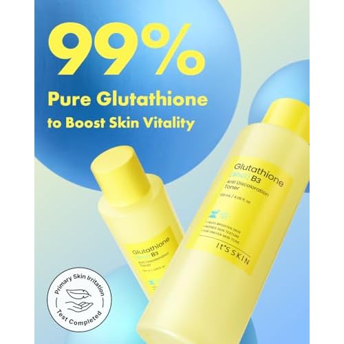It'S SKIN Glutathione Shot B3 Toner 4.05 Fl Oz, 99% Pure Glutathione, Deep Hydration & Skin Texture Care, Fast-Absorbing for Daily Toner, Korean Skincare