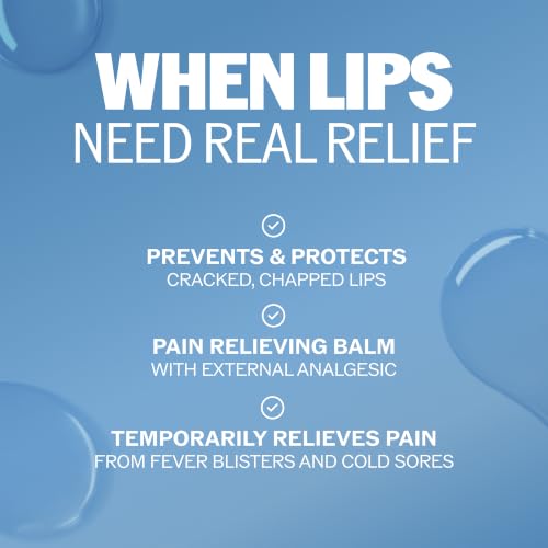 Medicated Lip Balm Set - 12 Pack, Menthol & Camphor for Chapped Lips, 0.15 Ounce