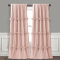 Peach Pink Blackout Window Curtains 52x96 Inches, 2 Panels - Homechoice Decor