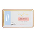 Cre8tion Soft Gel Nail Tips - Short Coffin Shape, 602 Tips in 14 Sizes