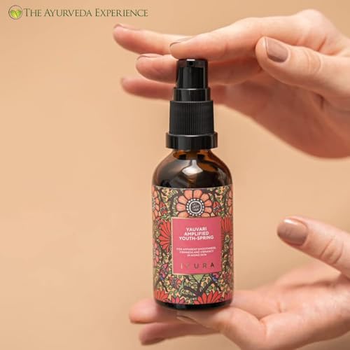iYURA Yauvari Amplified Youth Spring?Face & Neck Moisturizer for Dry to Very Dry/Mature Skin | Firms the Look of Cheeks, Jowls & Neck | Pro-Aging, Natural Face Oil with Black Gram | 1.69 fl oz (50 ml)