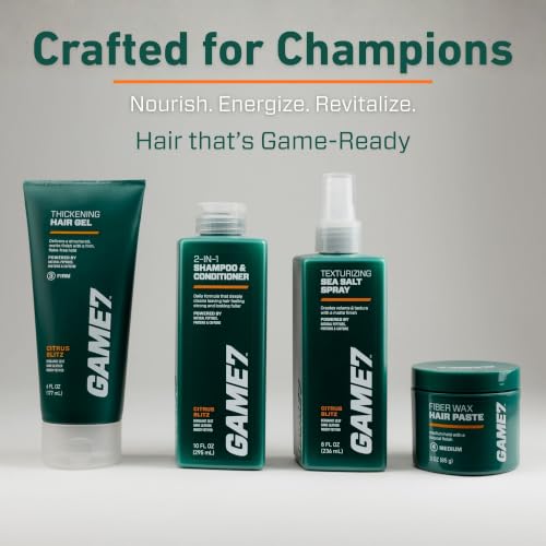 Men's 2-in-1 Shampoo & Conditioner - Sulfate-Free, Citrus Fragrance, 10 Fl Oz